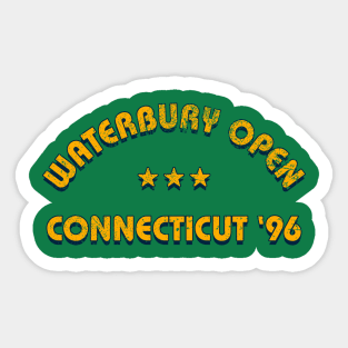 Waterbury Open Distressed Retro Design | Happy Gilmore Inspired by 90s-Mall Waterbury Open Distressed Retro Design | Happy Gilmore Inspired Sticker